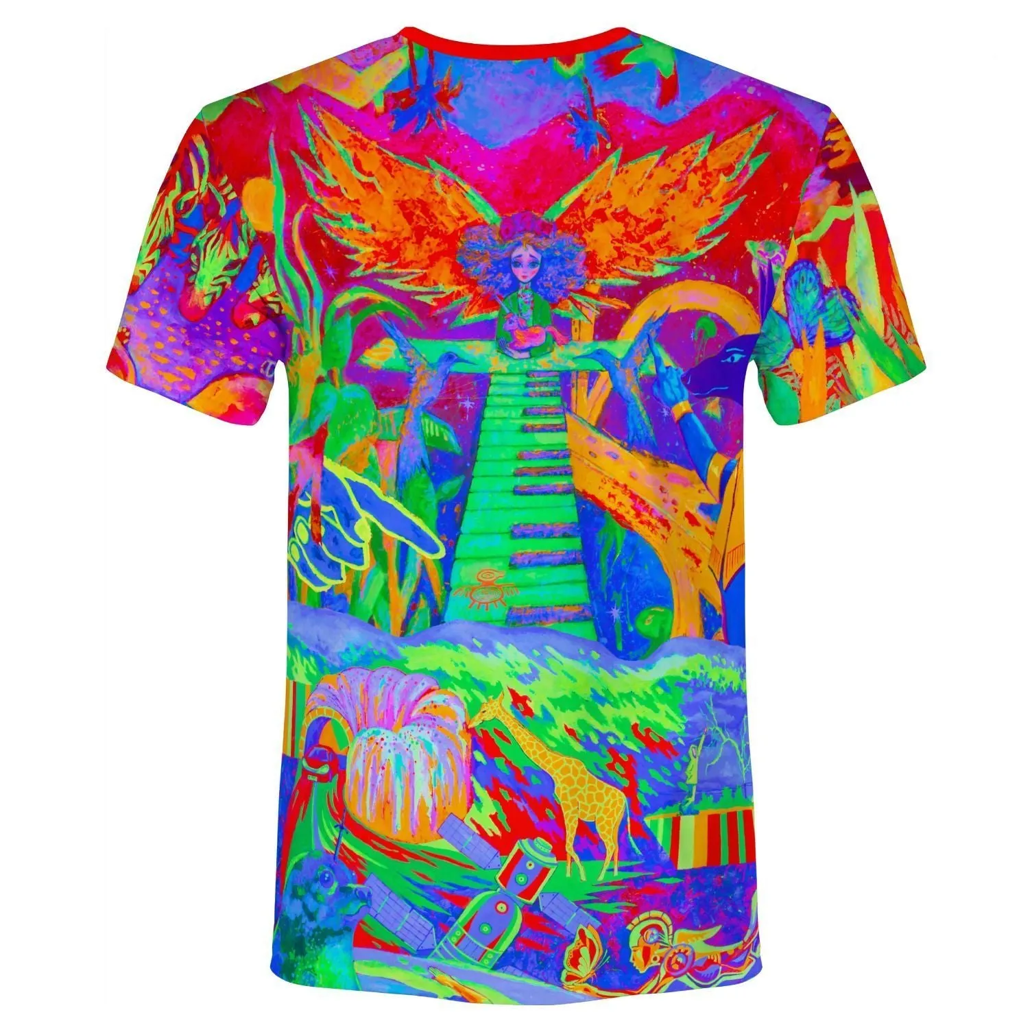 Neon Element T Shirt Glow in UV Fluorescent Ulia And Team