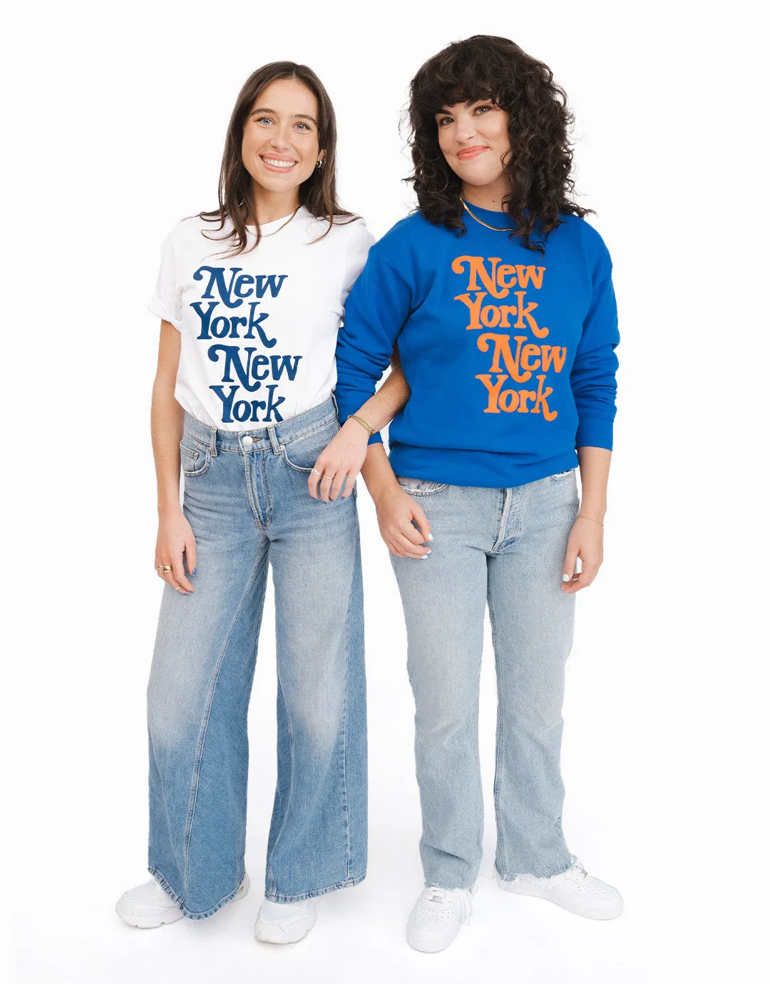 New York, New York Sweatshirt - Blue/Orange