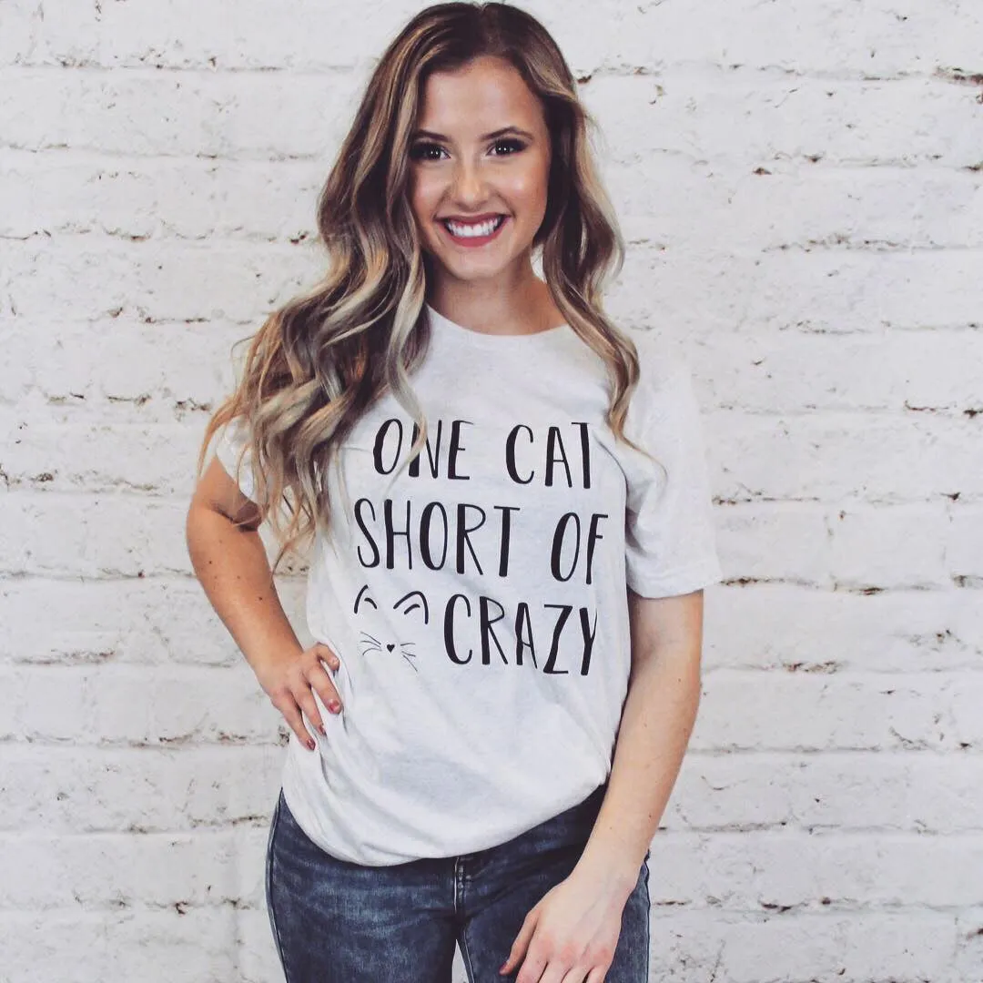 One Cat Short Crew Tee