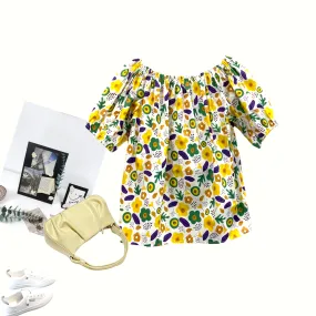 Patch Women Short Sleeve Printed Shirt