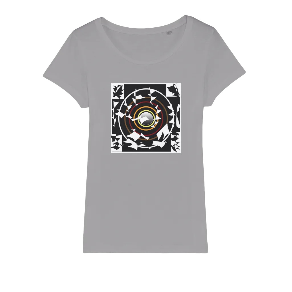 Patches in black and white Organic Jersey Womens T-Shirt