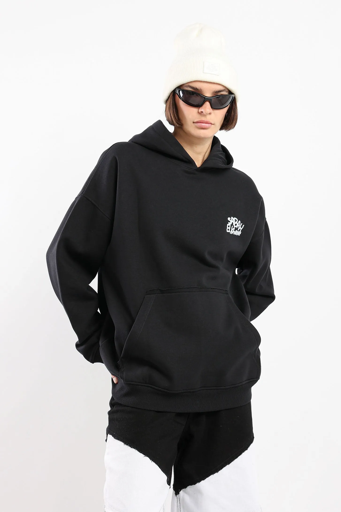 Black Sabah El Khair Hoodie - Premium Quality