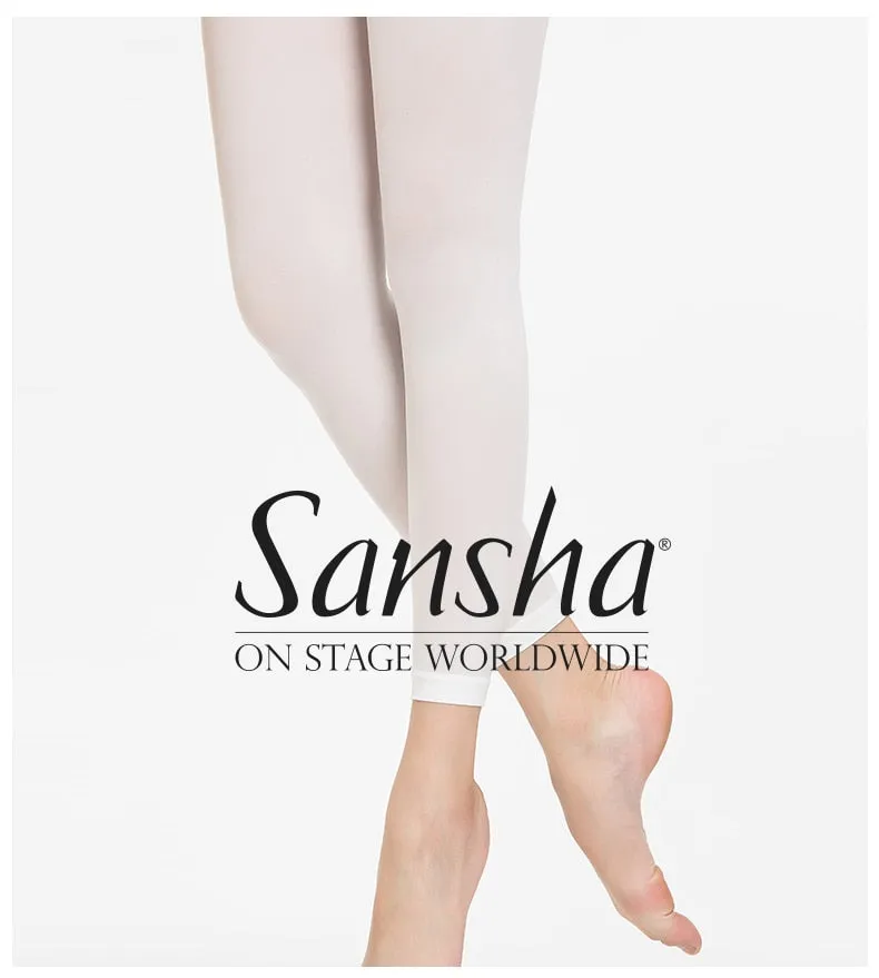 Sansha Footless Ballet Dance Tights, Great for Modern Available in  Black, Pink and White T87