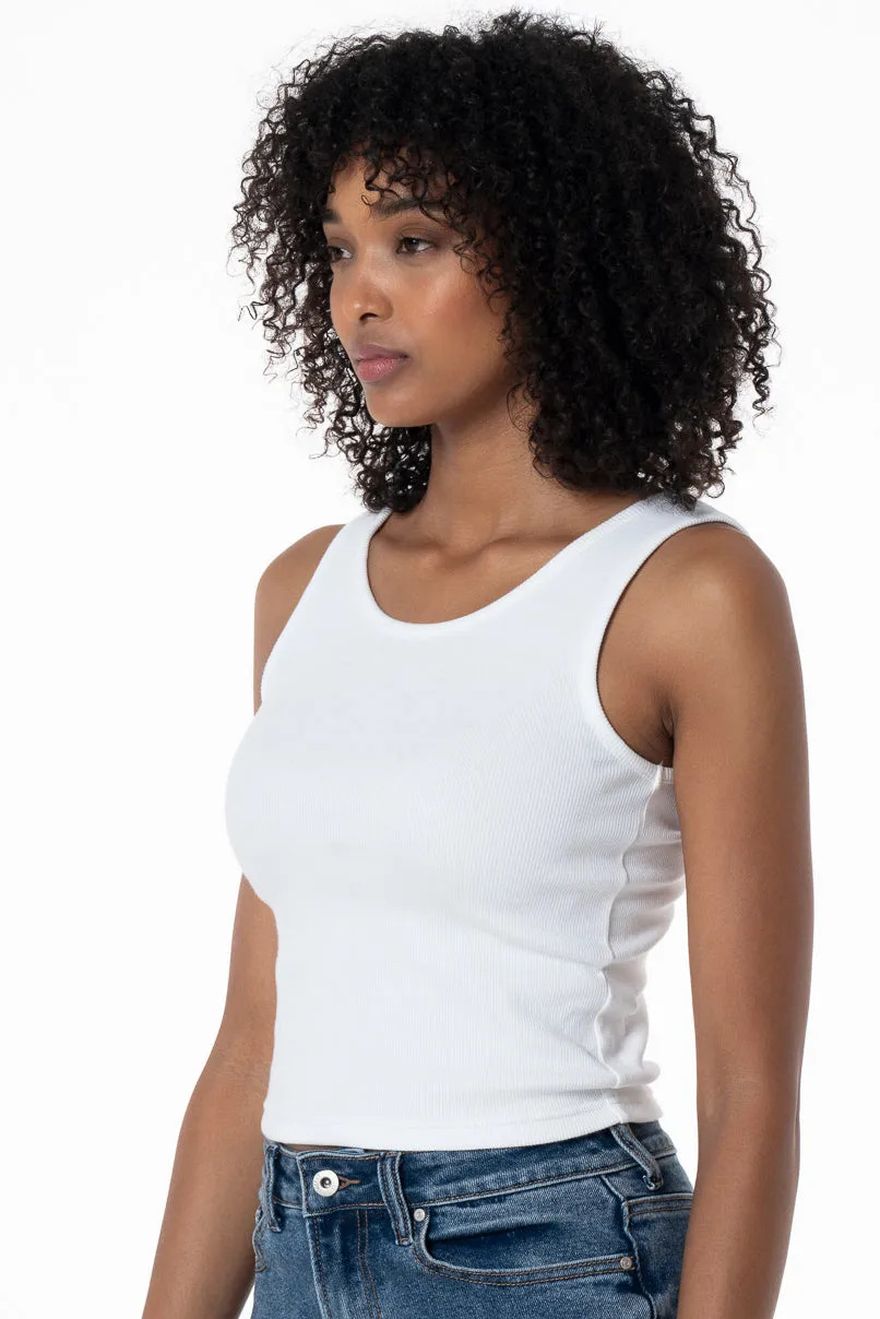 Scoop Neck Tank _ 143380 _ White