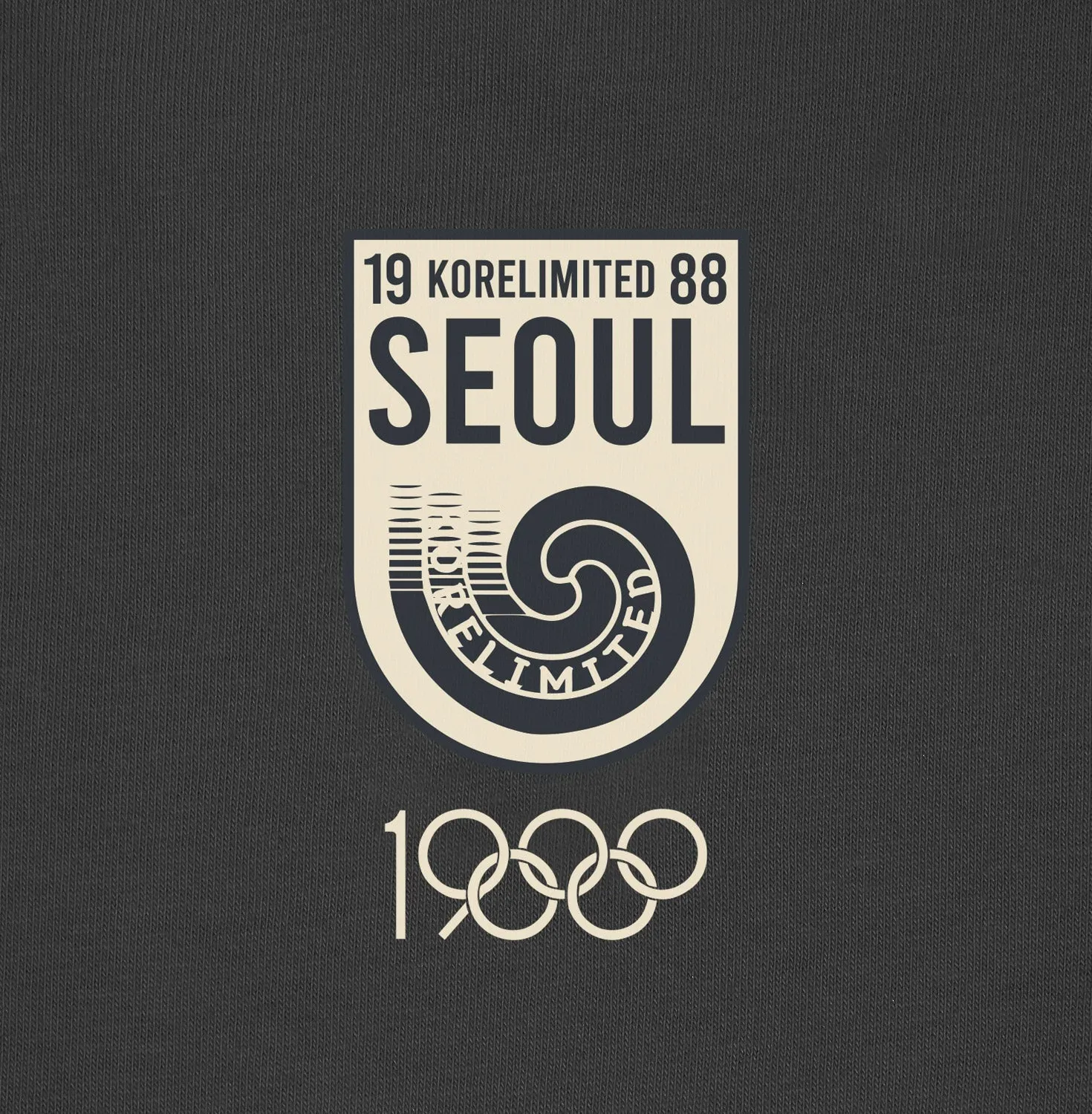 SEOUL 88 STAMP TEE (CHARCOAL)