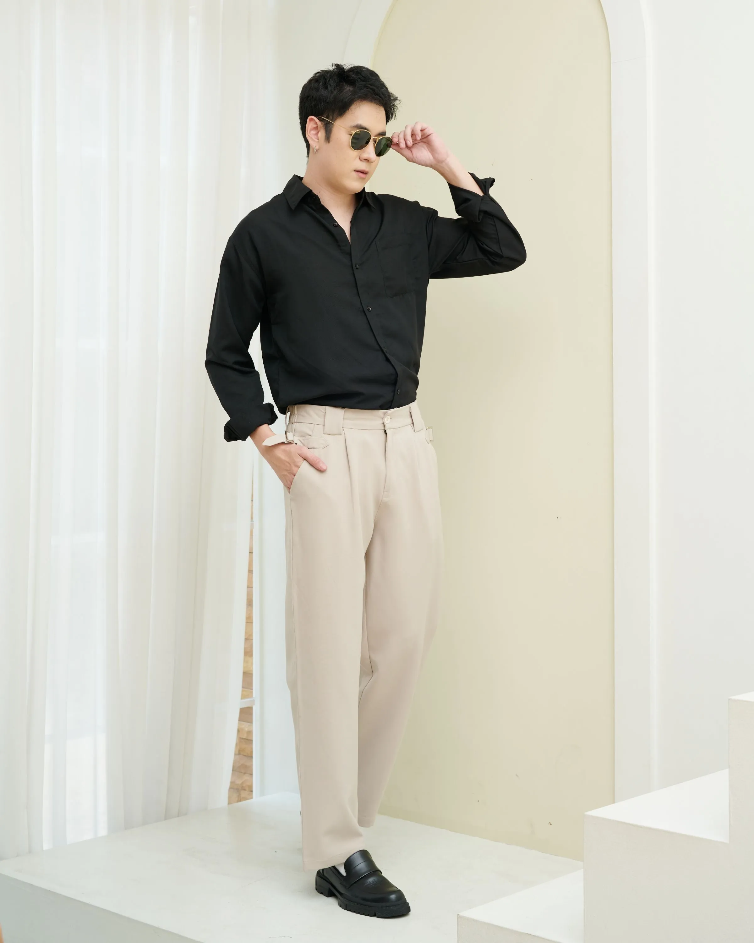 Seoul Style Waist Clip Korean Trousers