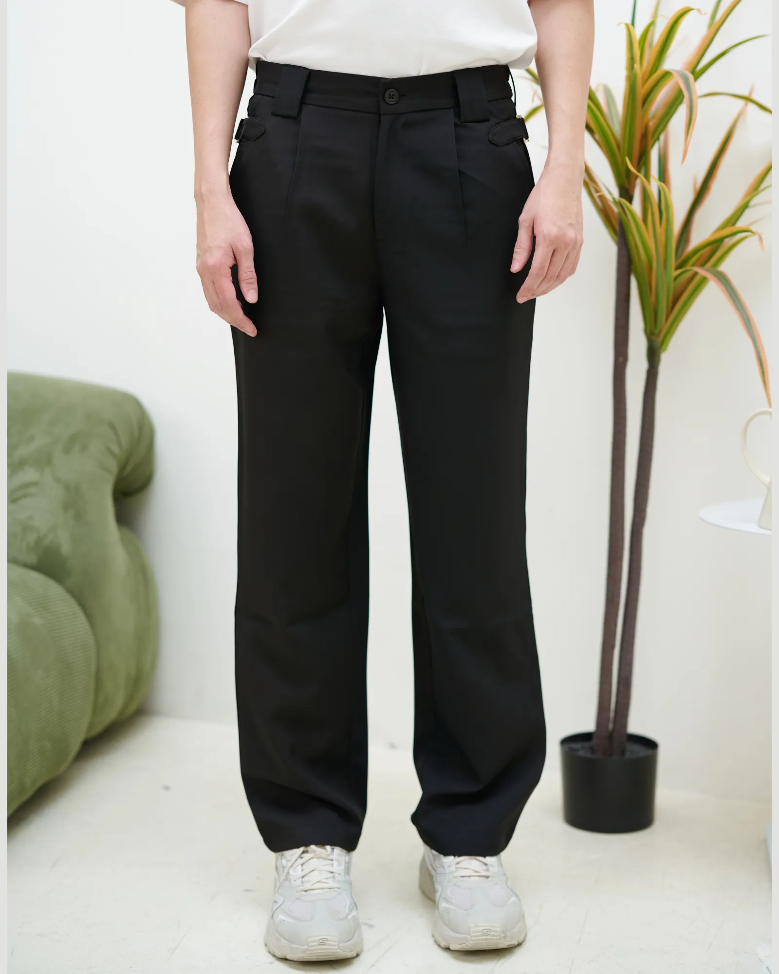 Seoul Style Waist Clip Korean Trousers