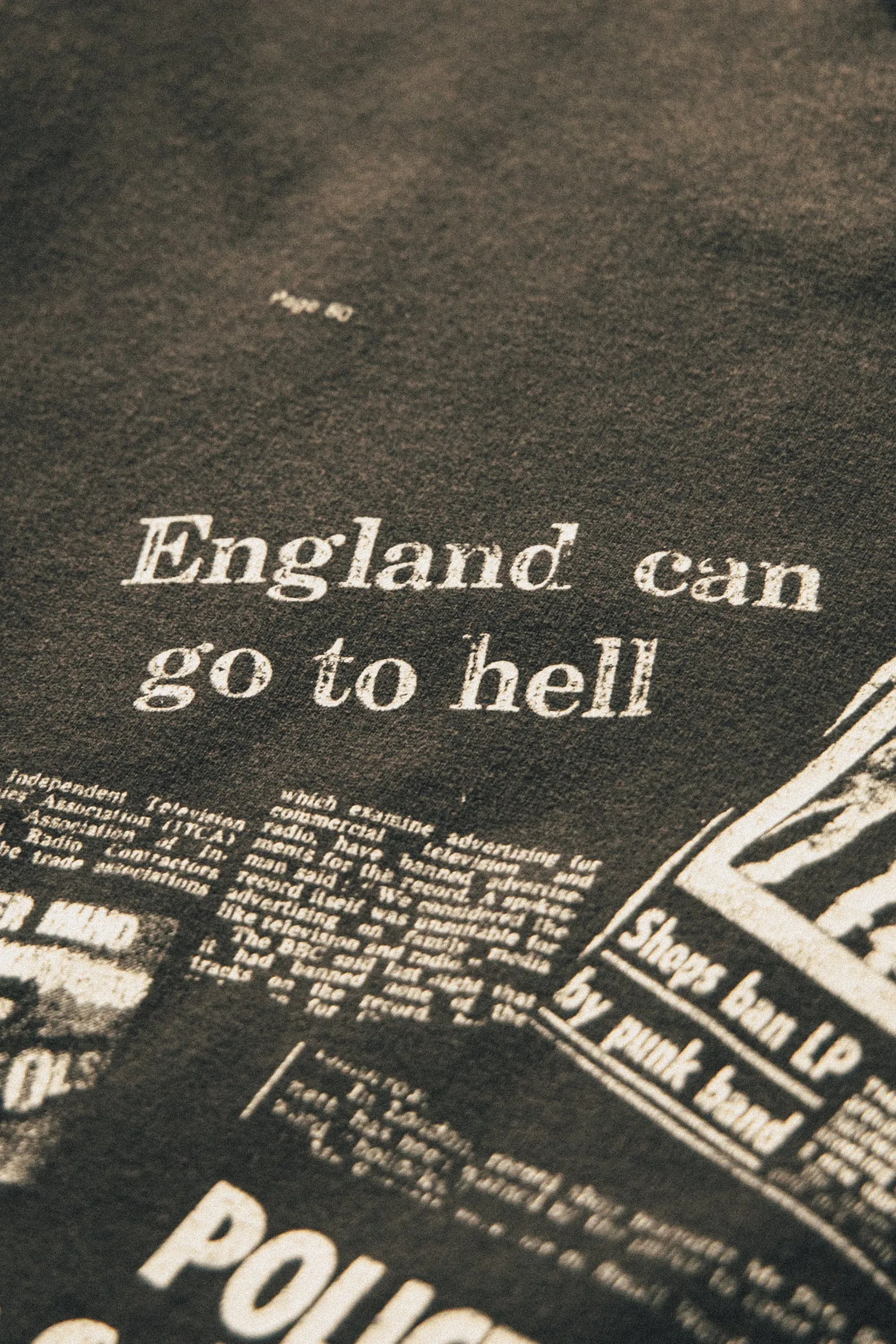 Sex Pistols England Can Go To Hell Vintage T-Shirt