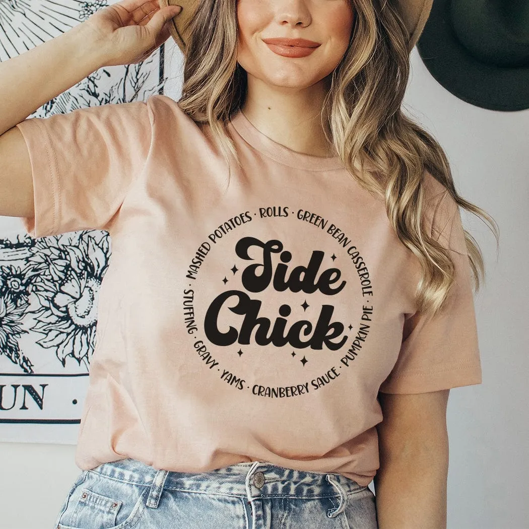 Side Chick Fall Graphic T-Shirt - FA310