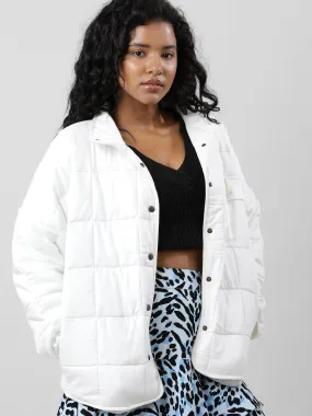 Snuggles Chic Oversize White Jacket