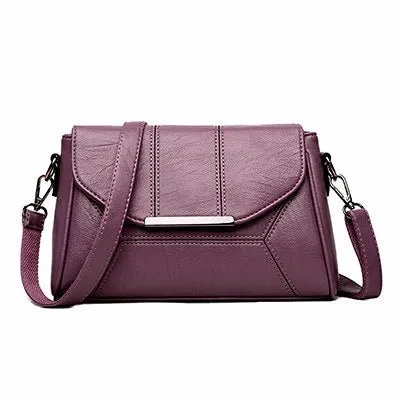 Soft Crossbody Bags For Women Pu Leather Handbags Designer Women Shoulder Bags High Quality Solid Women Messenger Bags