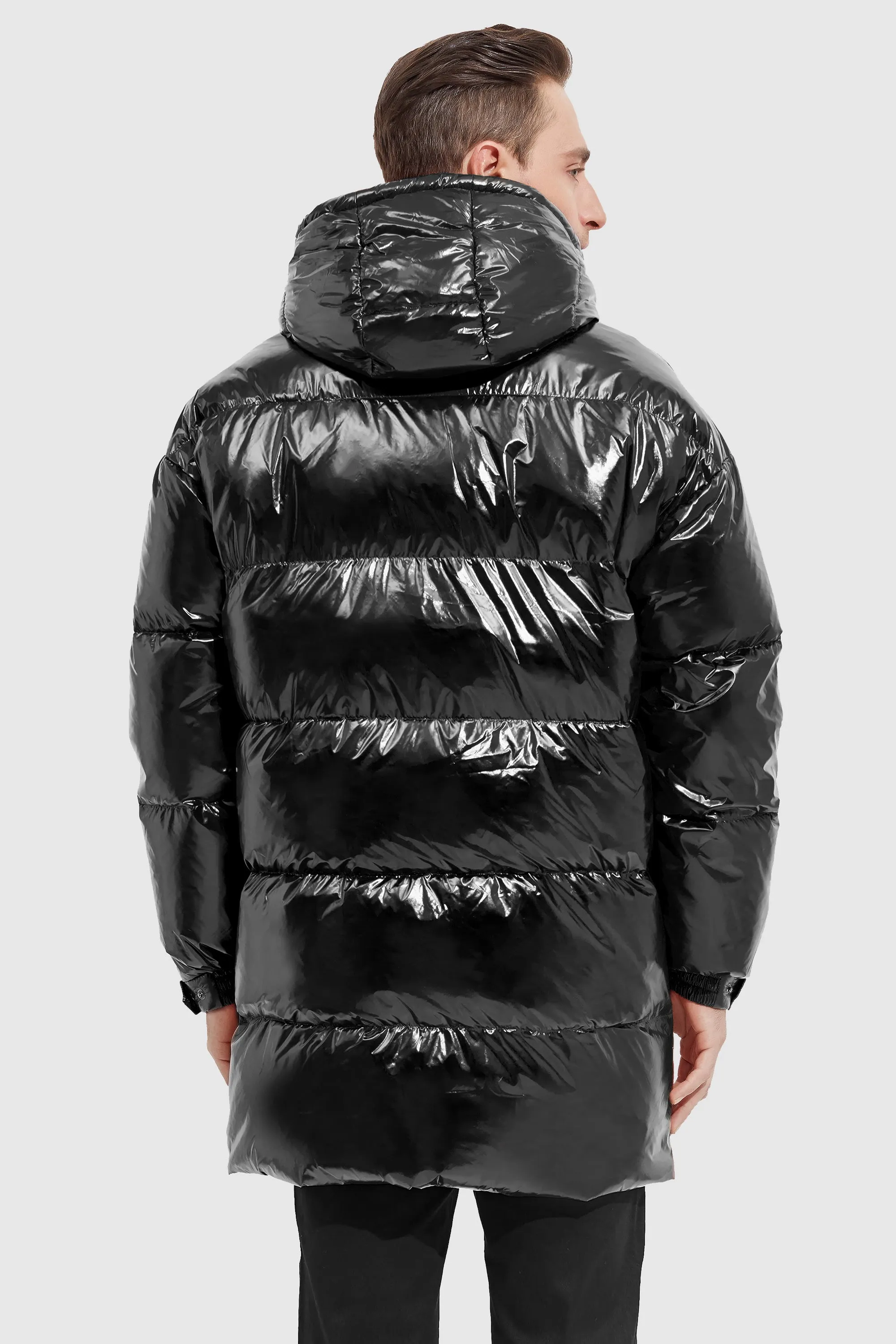 Stand Collar Shiny Down Jacket