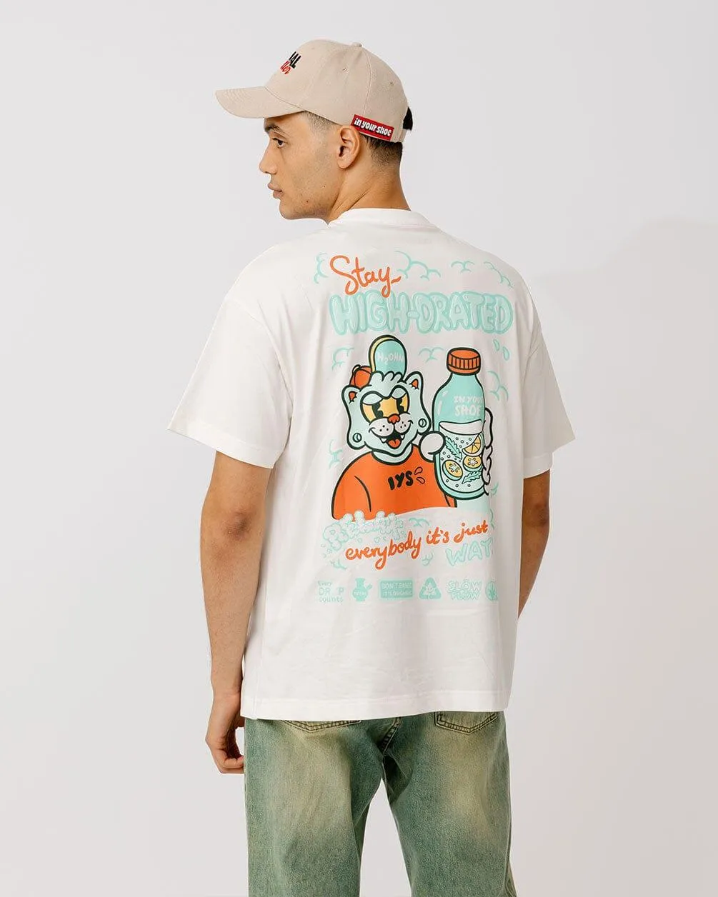 Stay Highdrated Printed Oversized Tee