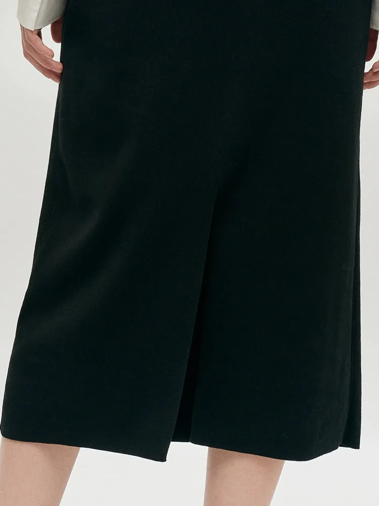 Tencel A-Line Knit Women Skirt