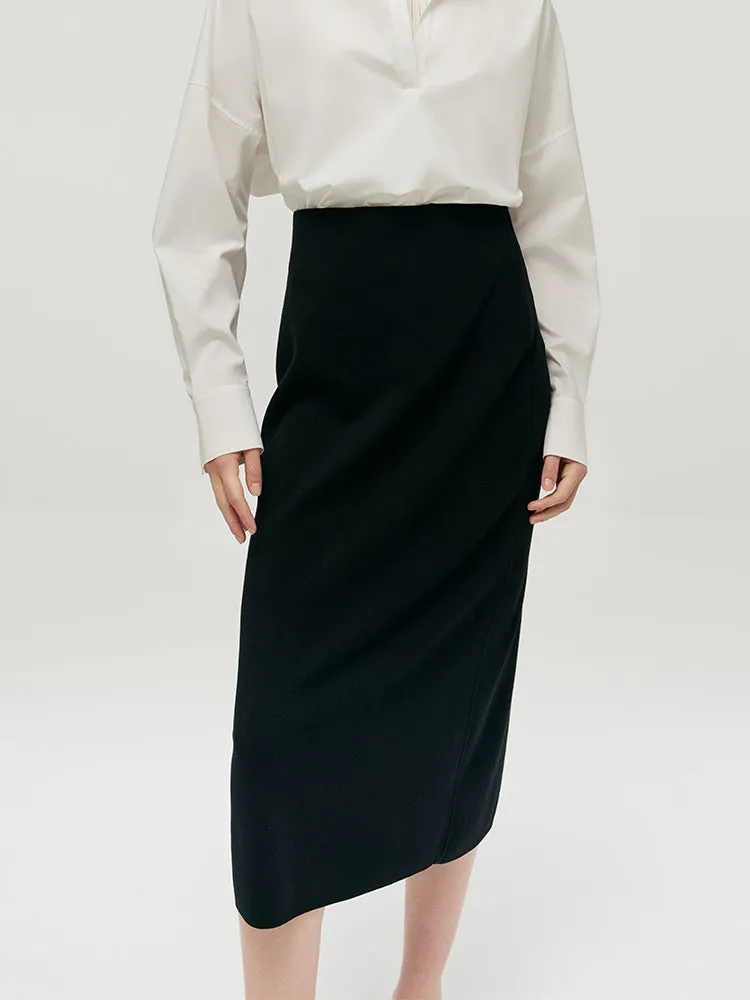 Tencel A-Line Knit Women Skirt