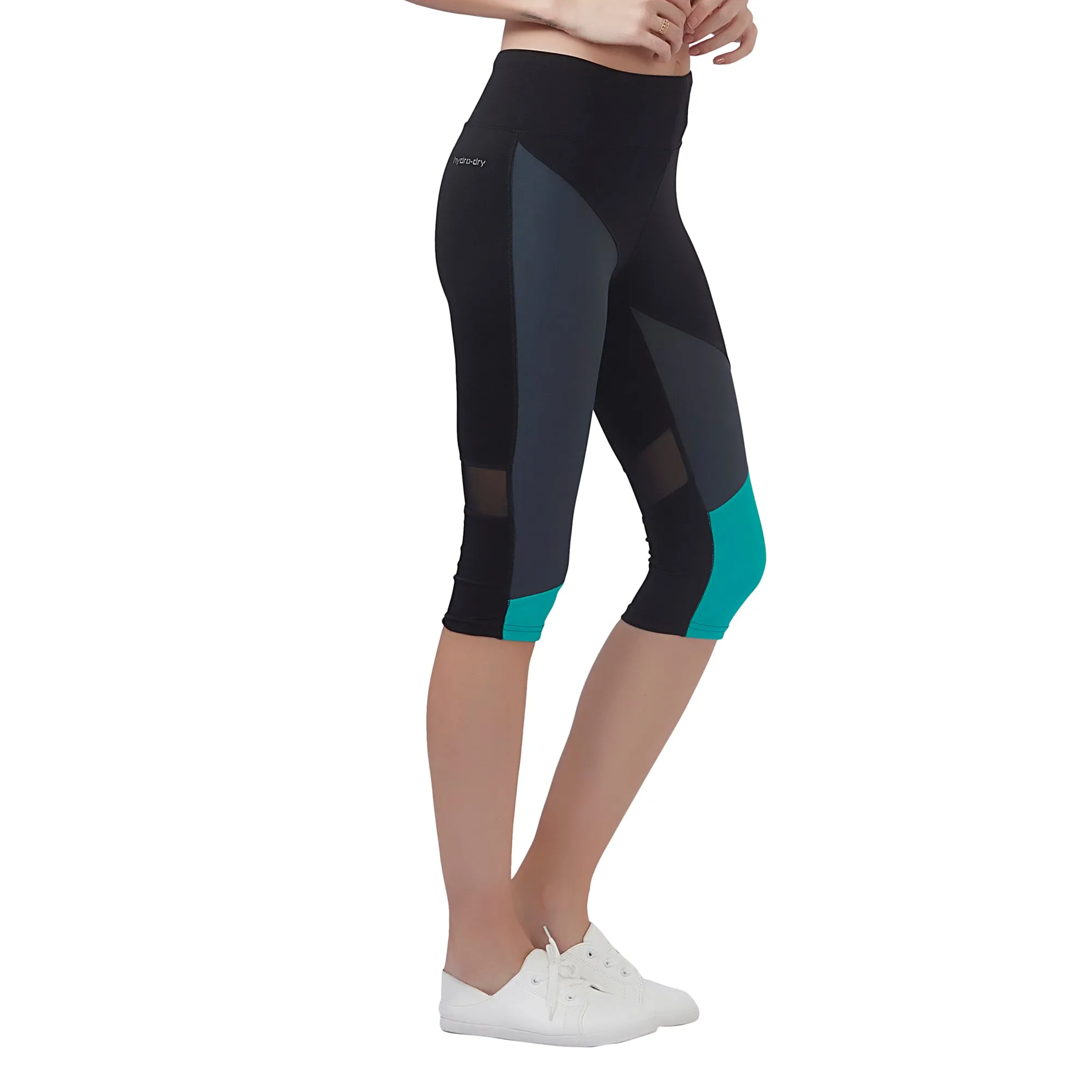 The Boost Women 3/4TH LEGGING (High Rise Waistband with hydro-dry Tech)