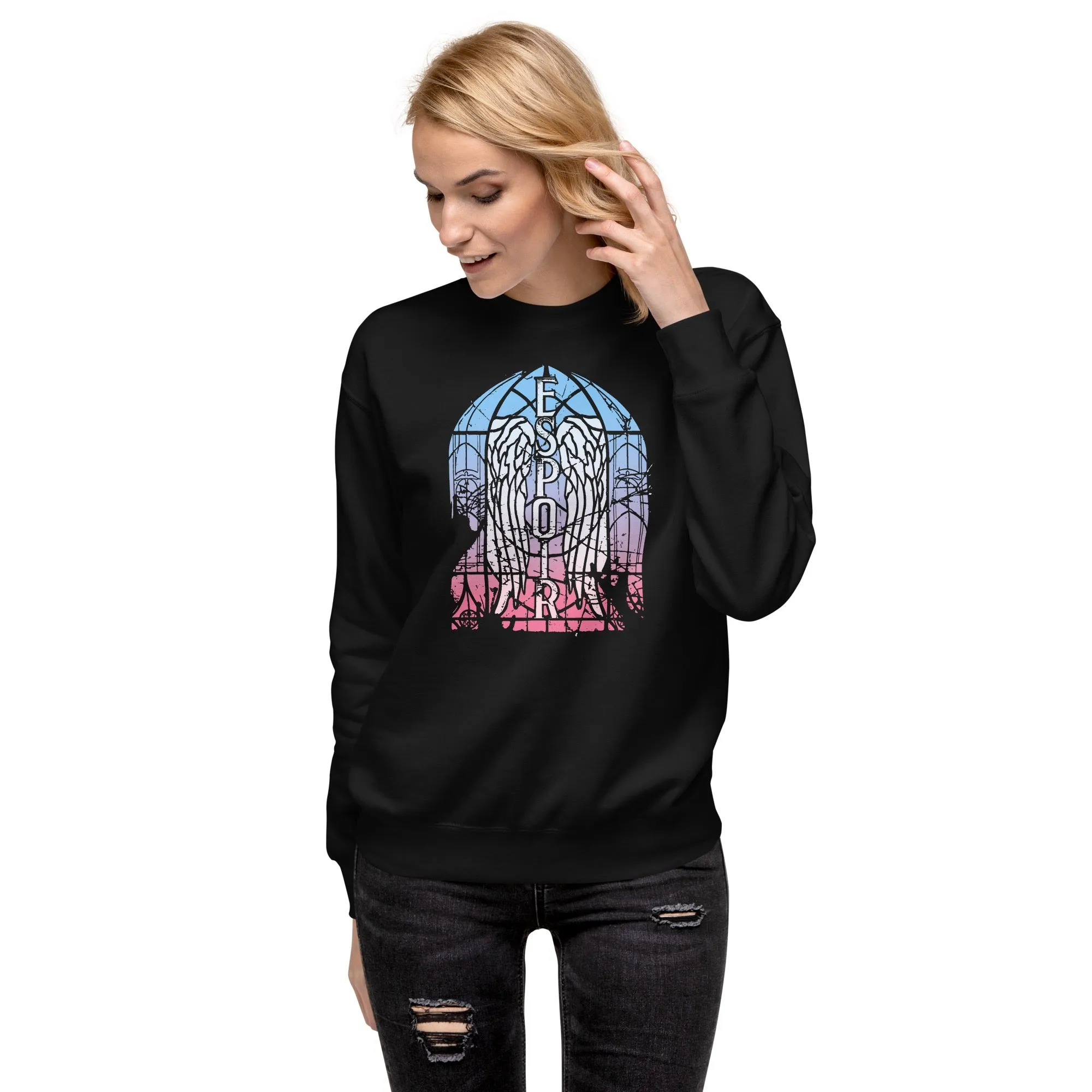 The Walking Dead Daryl Dixon Stained Glass Adult Sweatshirt