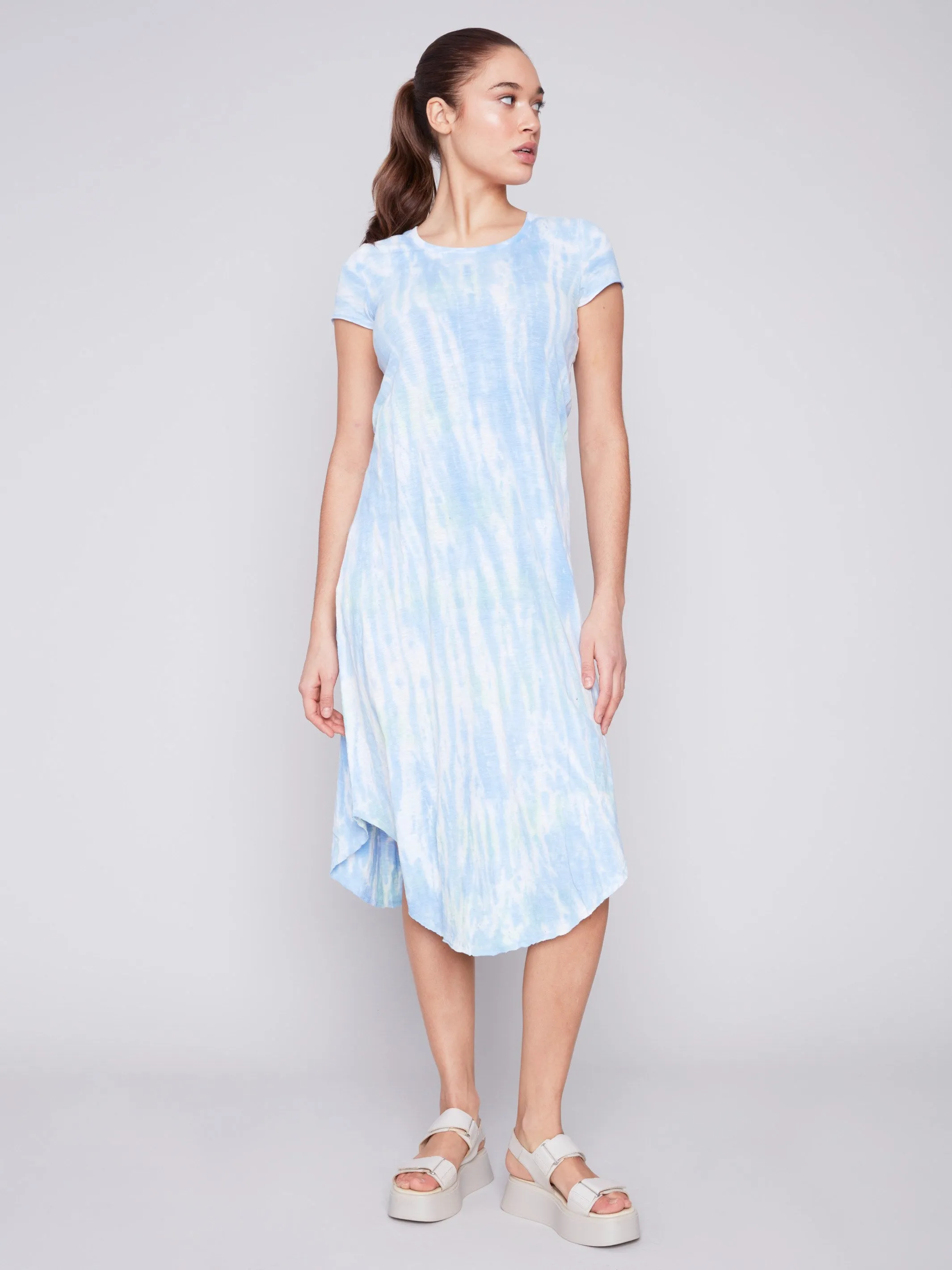 Tie Dye Cotton Slub Dress - Amazon