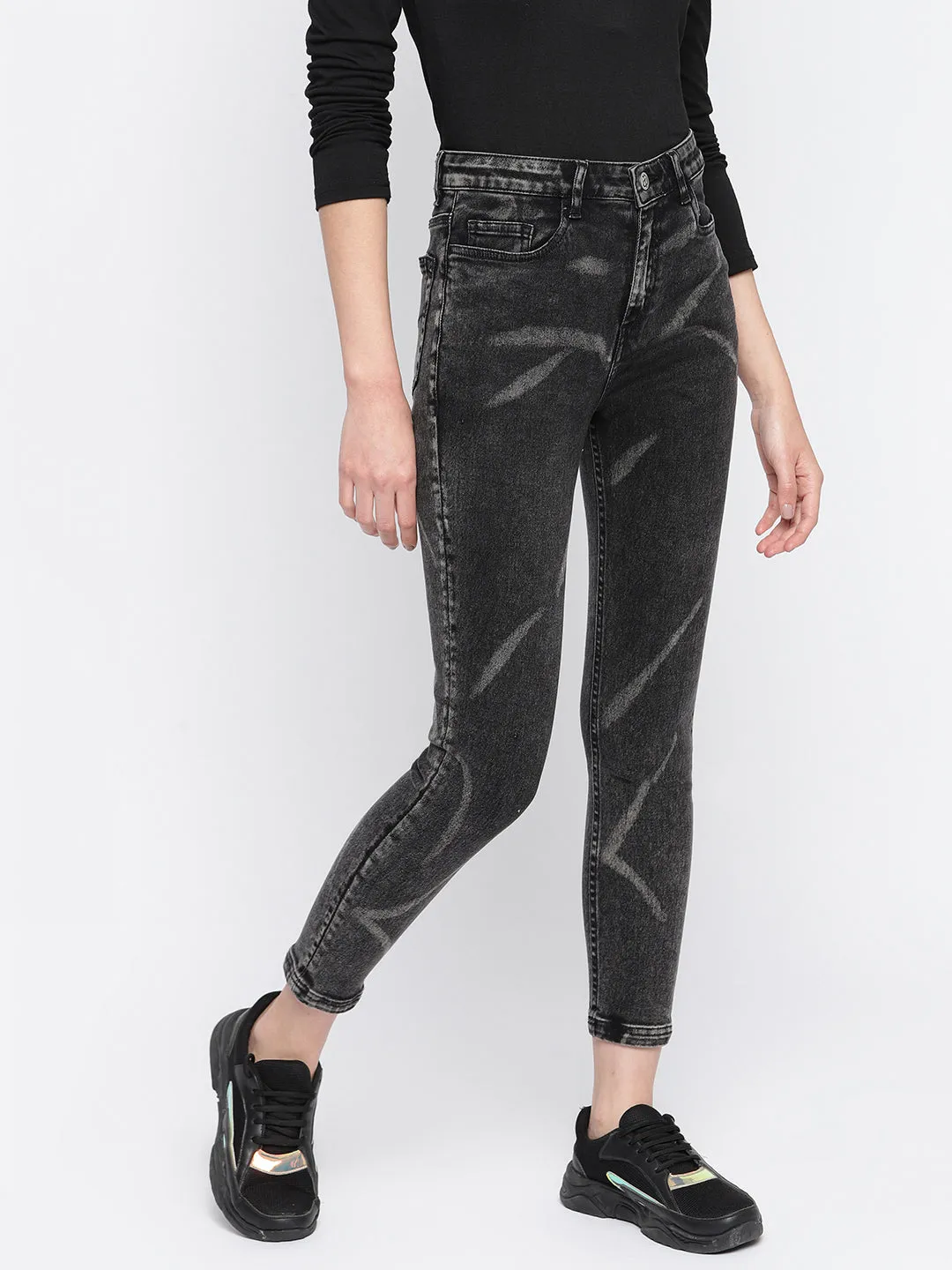 Women Black Skinny Fit Denim Jeans