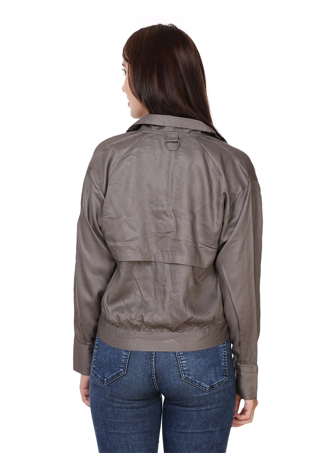 Women Grey Women's Jacket