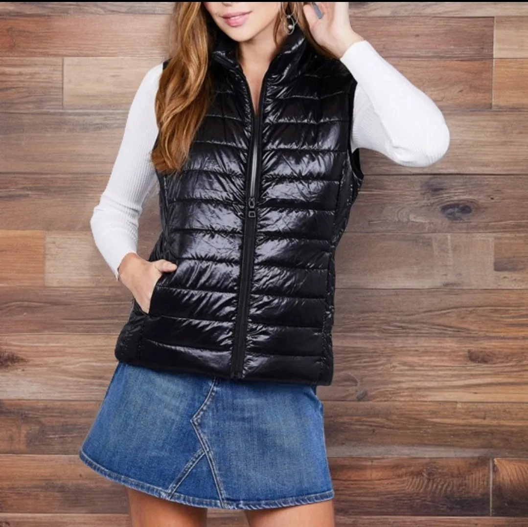 WOMEN QUILTED PADDING BUBBLY VEST