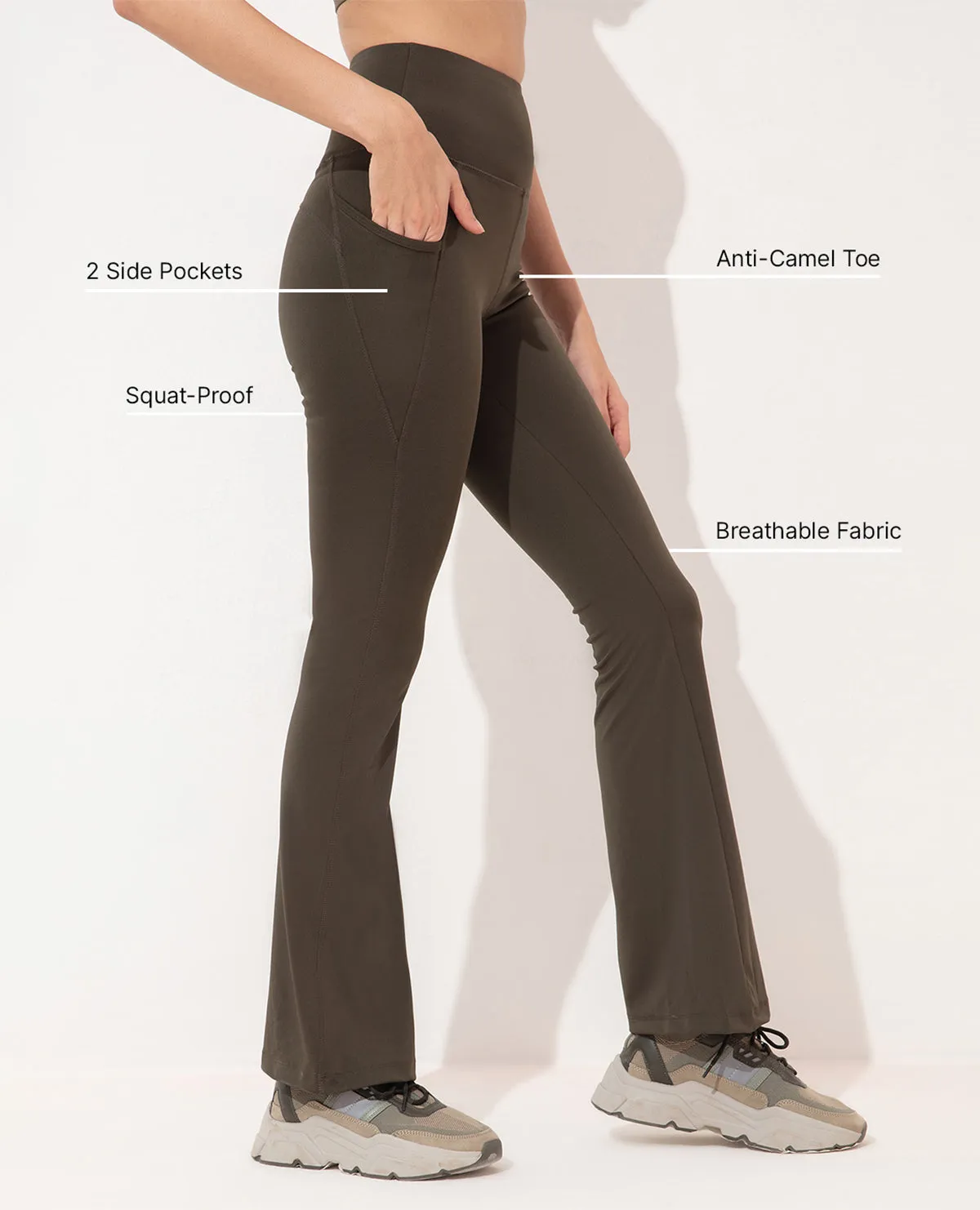 Women Stretchable Flared Pants