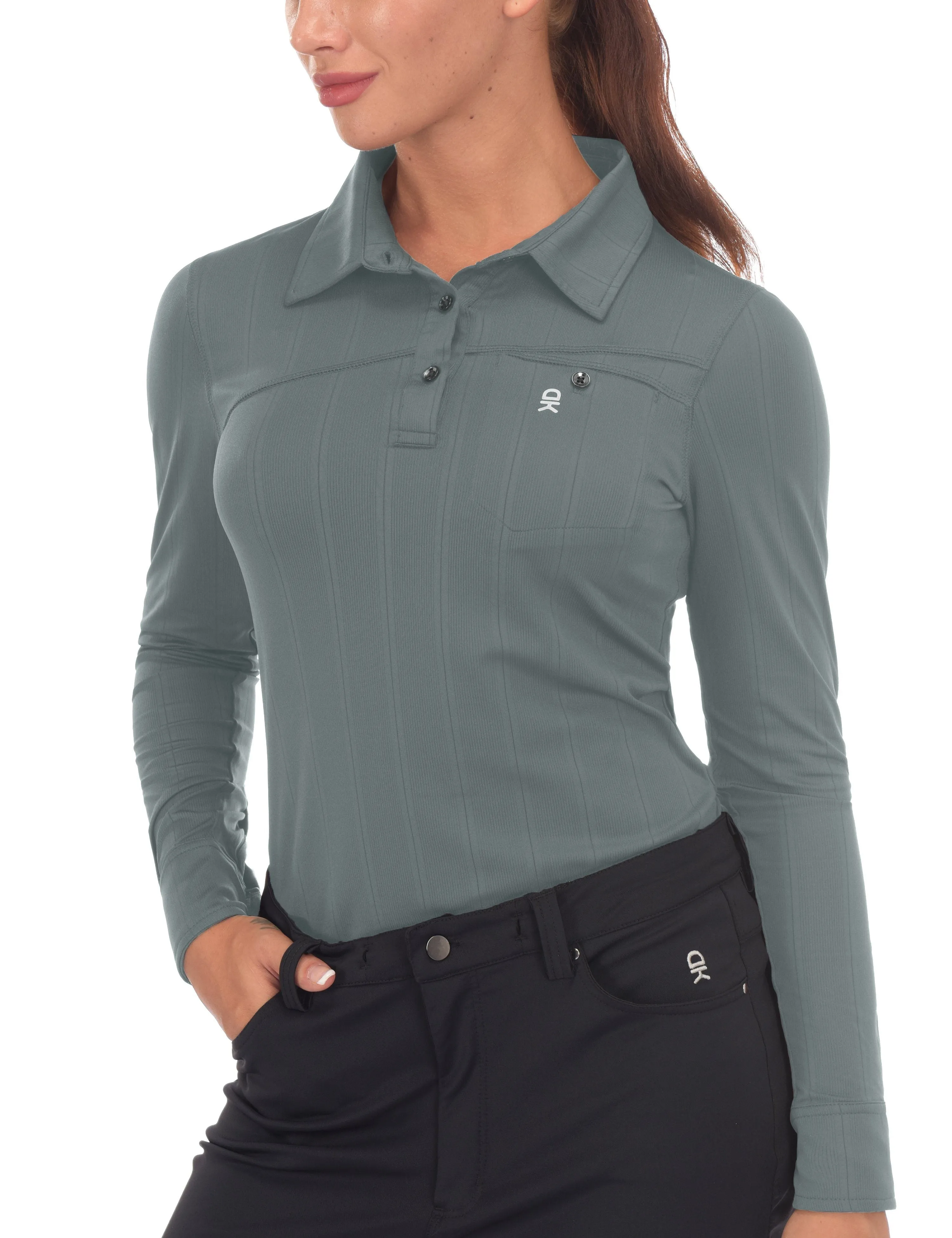 Women's Ultra-Elastic UPF50  Golf Polo Shirts