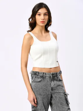 Women’s White Corset Top