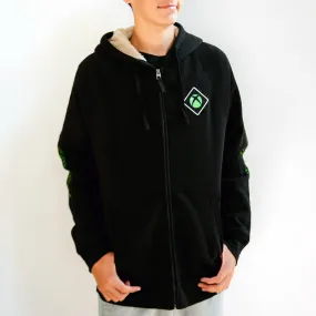 Xbox Green Sphere Sherpa Lined Zip Hoodie